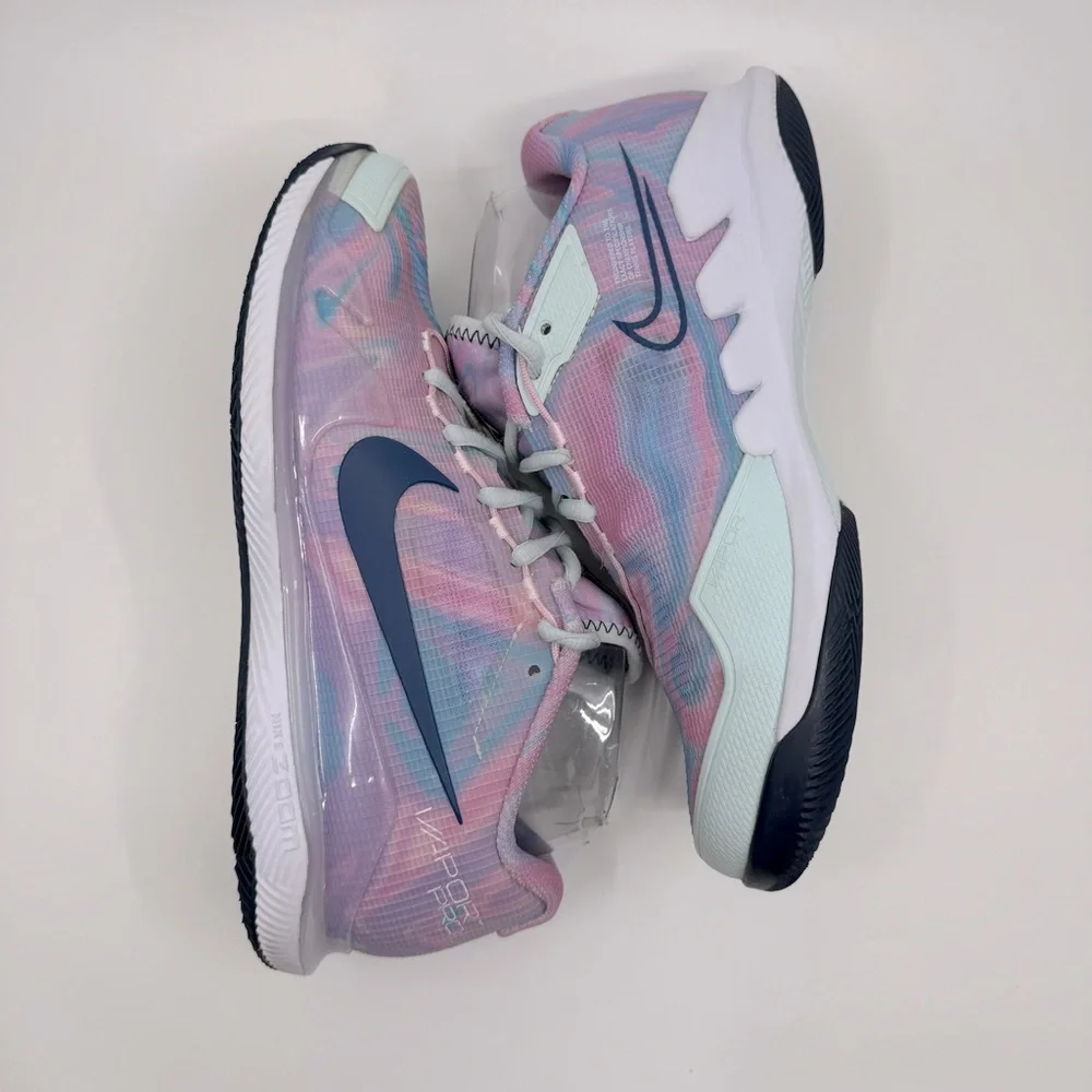 Nike Court Air Zoom Vapor Pro 'Pink Foam Glacier Blue' tennis shoe. SZ 7 - Picture 10 of 11